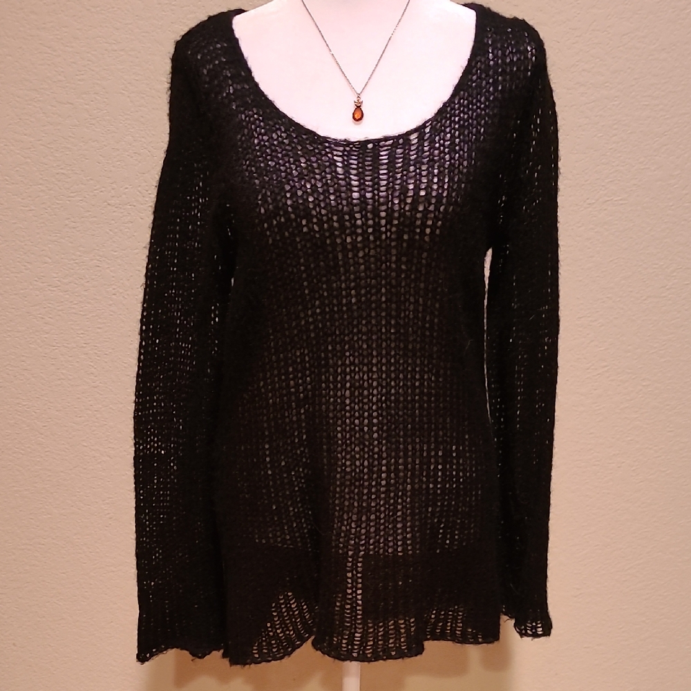 Wyton Black Knit Sweater Size L